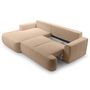 Voir la diapositive 4 : BEST MOBILIER Candela - canapé d'angle gauche 4 places - convertible avec coffre - en tissu bouclette