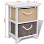 Voir la diapositive 6 : VIDAXL Table de chevet 2 pcs Bois