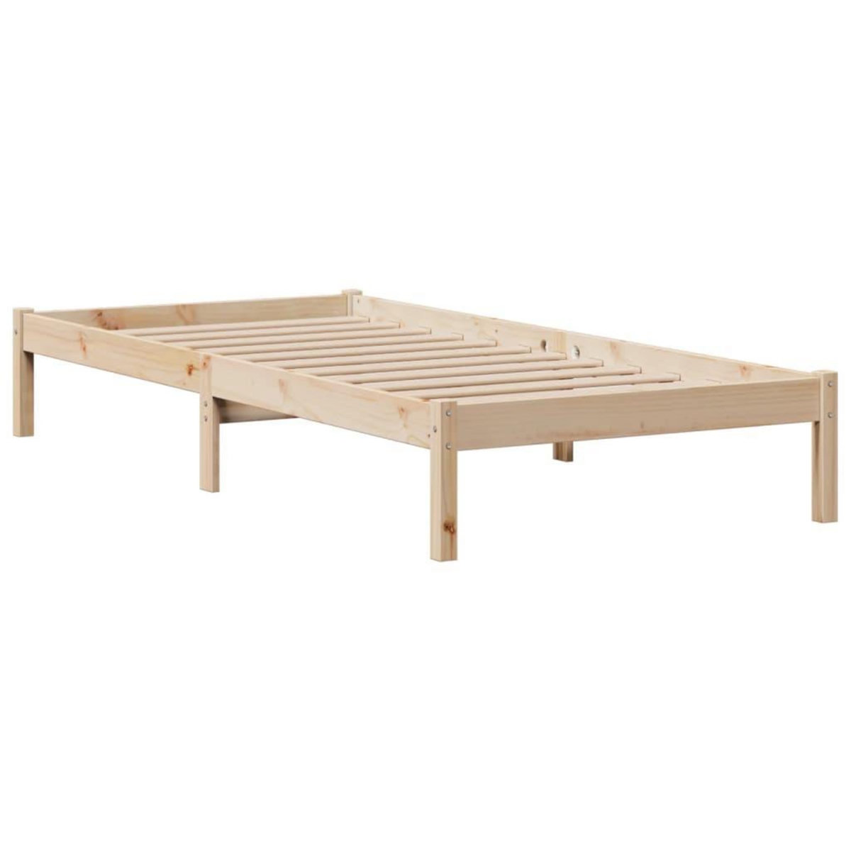 VIDAXL Lit bibliotheque sans matelas 100x200 cm bois massif de pin