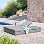 Voir la diapositive 2 : HESPERIDE Lit de piscine en aluminium 2 places ALLURE
