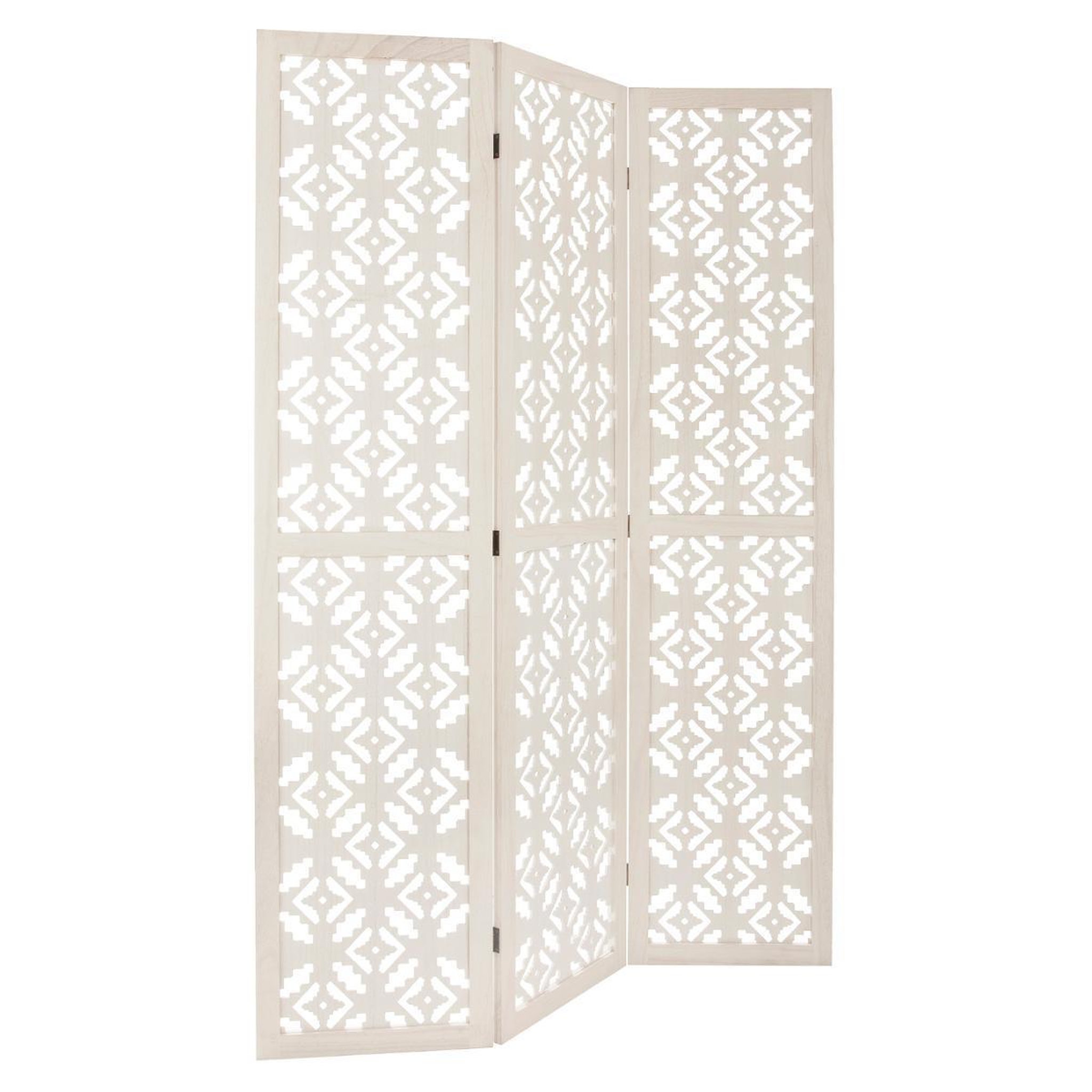 ATMOSPHERA Paravent en bois  nomade  120x170cm blanc