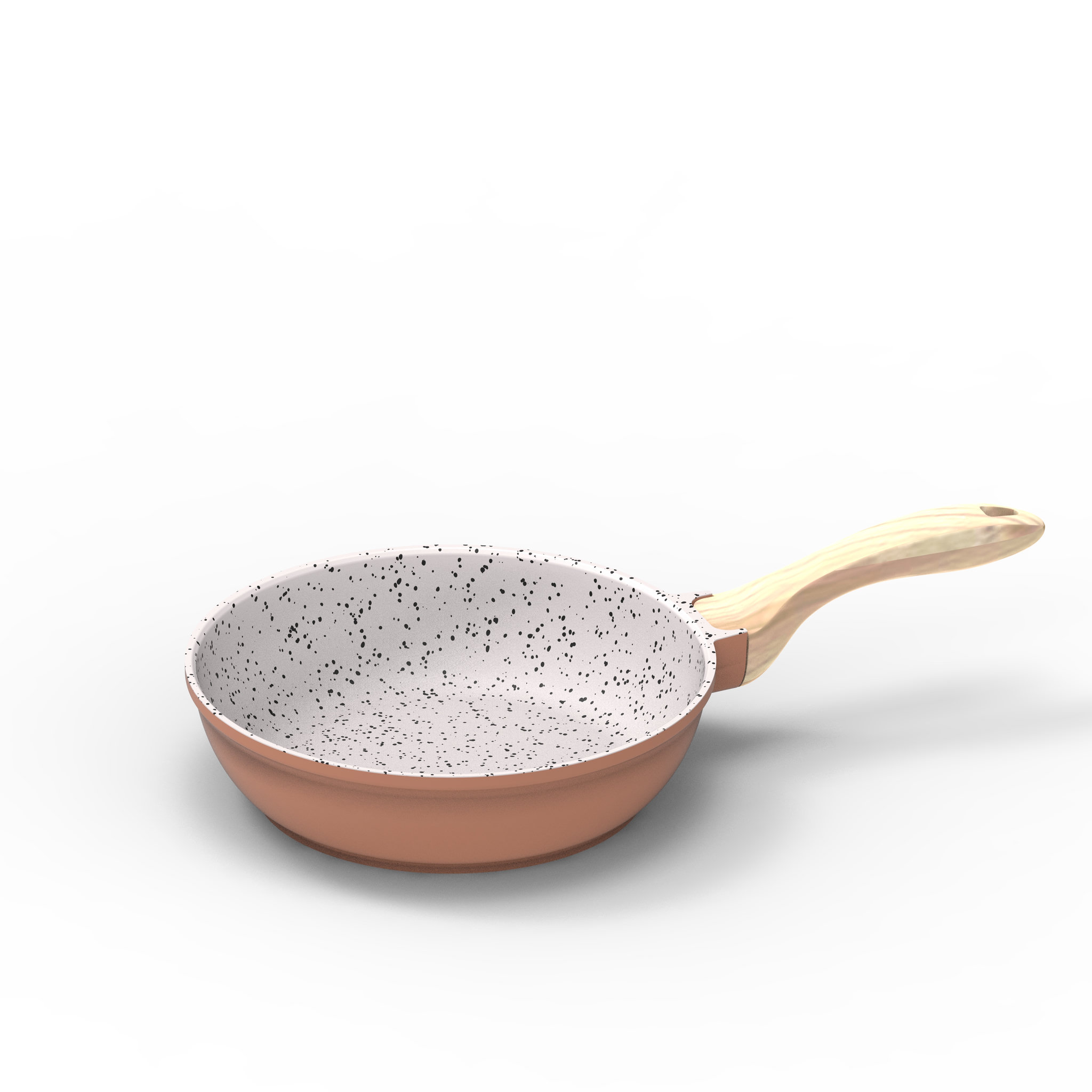 ACTUEL  Poêle induction effet pierre fonte aluminium 24 cm 