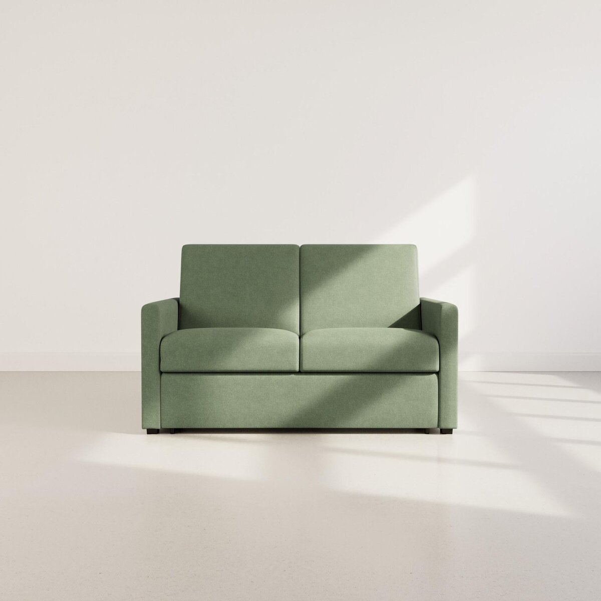 BEST MOBILIER Julia - canapé 3 places convertible express couchage quotidien 140 cm matelas 18 cm en tissu