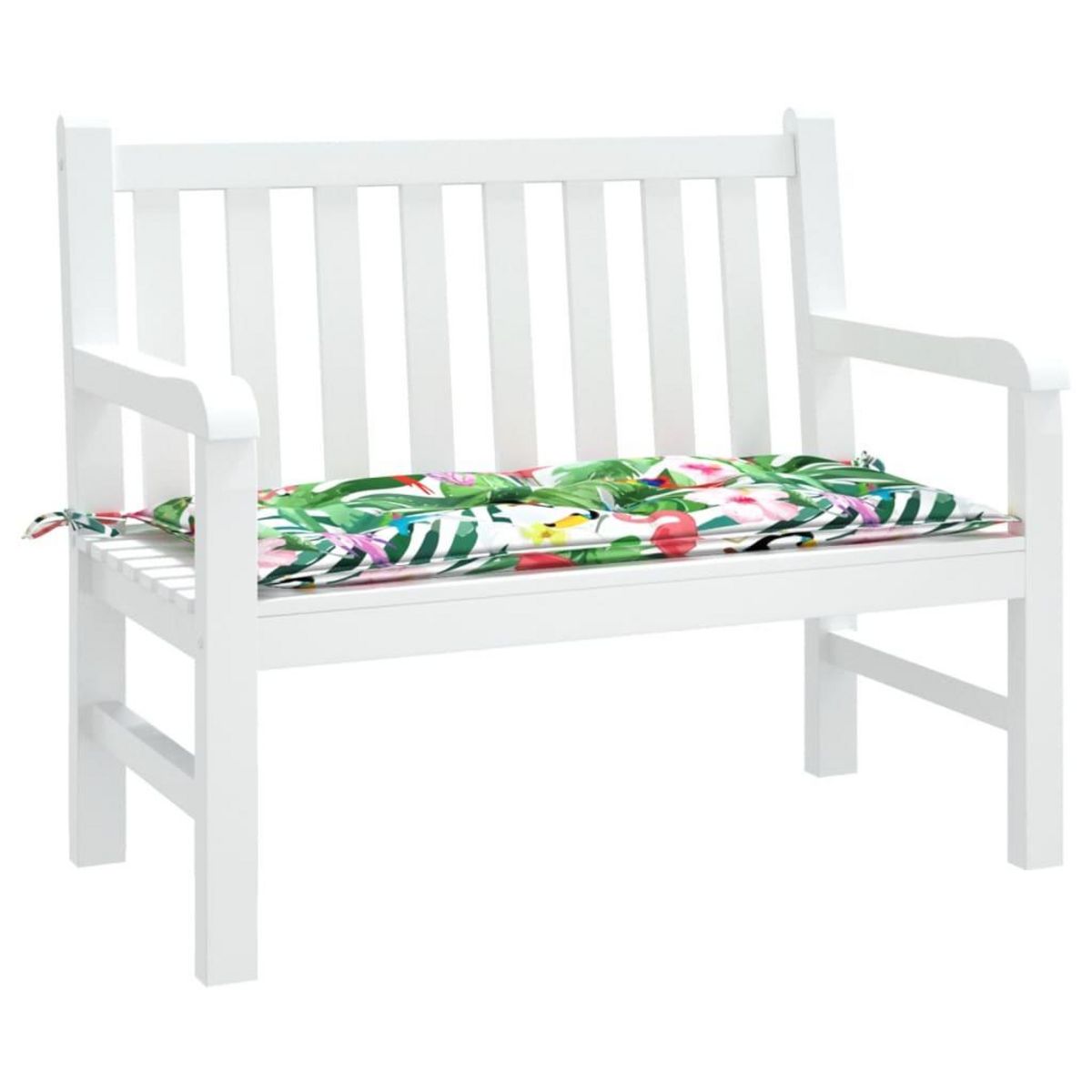 VIDAXL Coussin de banc de jardin multicolore 110x50x7 cm tissu