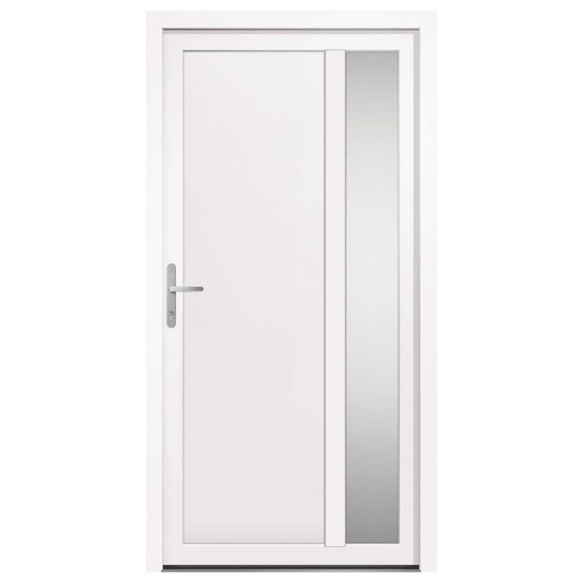VIDAXL Porte d'entree Blanc 108x208 cm PVC