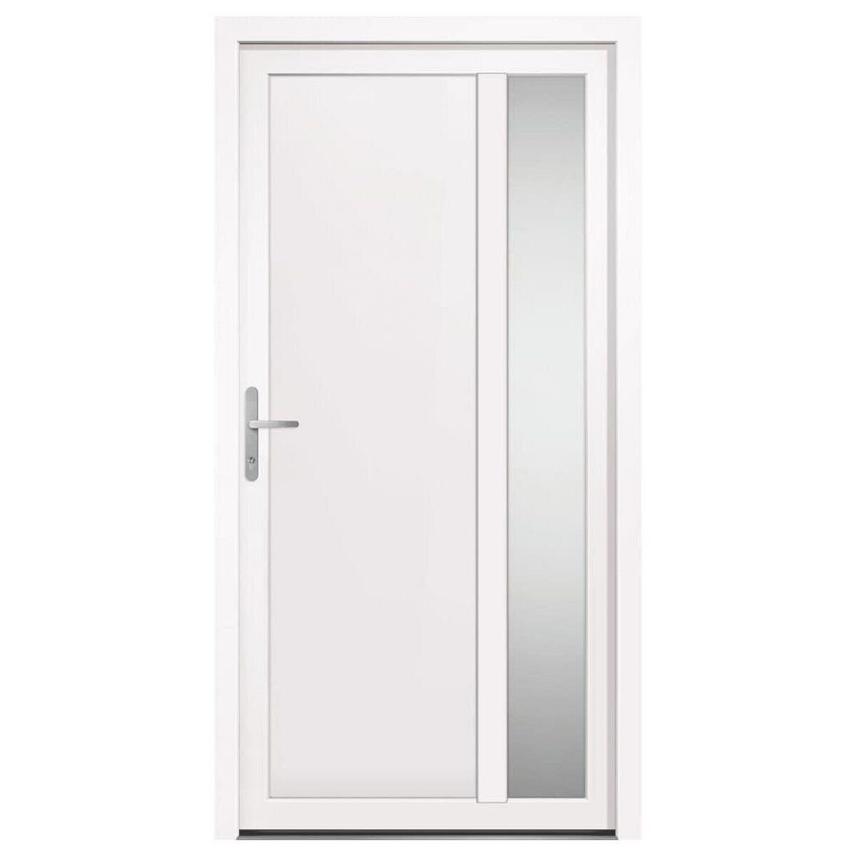 VIDAXL Porte d'entree Blanc 108x208 cm PVC
