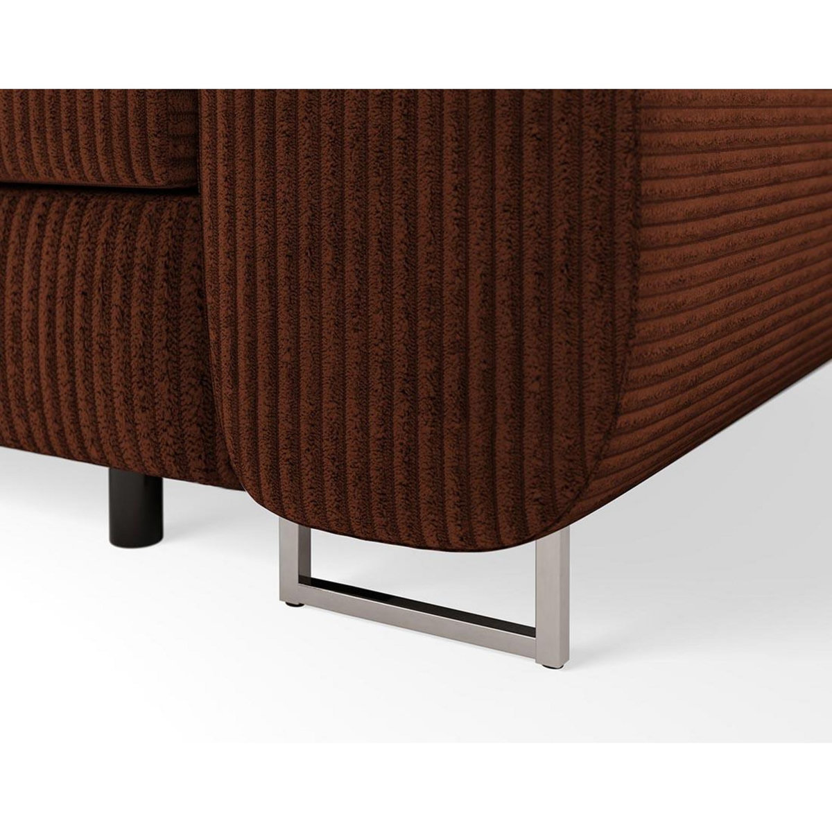 BEST MOBILIER Pablo - canapé droit 2 places avec têtières ajustables - en velours côtelé