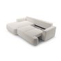 Voir la diapositive 4 : BEST MOBILIER Candela - canapé d'angle gauche 4 places - convertible avec coffre - en tissu bouclette
