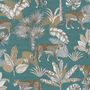 Voir la diapositive 2 : DUTCH WALLCOVERINGS DUTCH WALLCOVERINGS Papier peint Leopard Bleu et beige