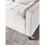 Voir la diapositive 5 : BEST MOBILIER Polar - canapé d'angle réversible convertible - en velours au design scandinave - 4 places