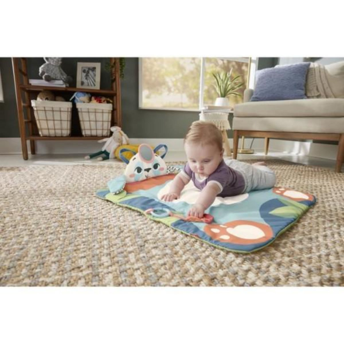 FISHER PRICE Fisher-Price-Panda a Rouler-Tapis d'éveil avec 2 jouets HKD65