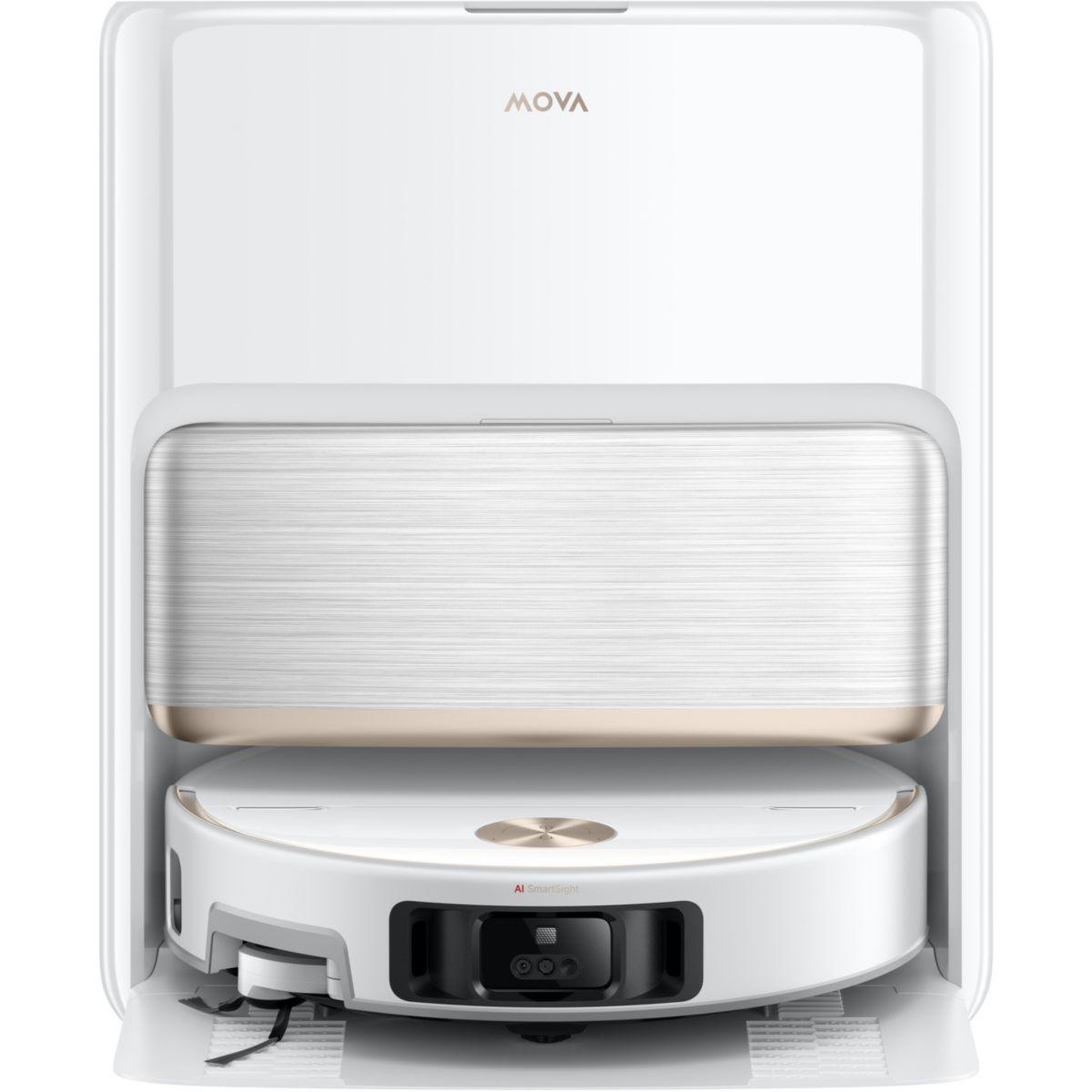 Voir la diapositive 2 : MOVA Robot aspirateur laveur v70 ultra complete blanc