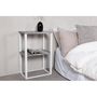 Voir la diapositive 5 : Paris Prix Table de Chevet Double  Rise  70cm Gris & Blanc