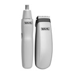 WAHL Kit de voyage barbe - WAHL - TRAVEL KIT - Tondeuse a pile - Coupe poils nez / oreilles - 6 réglages - Gris