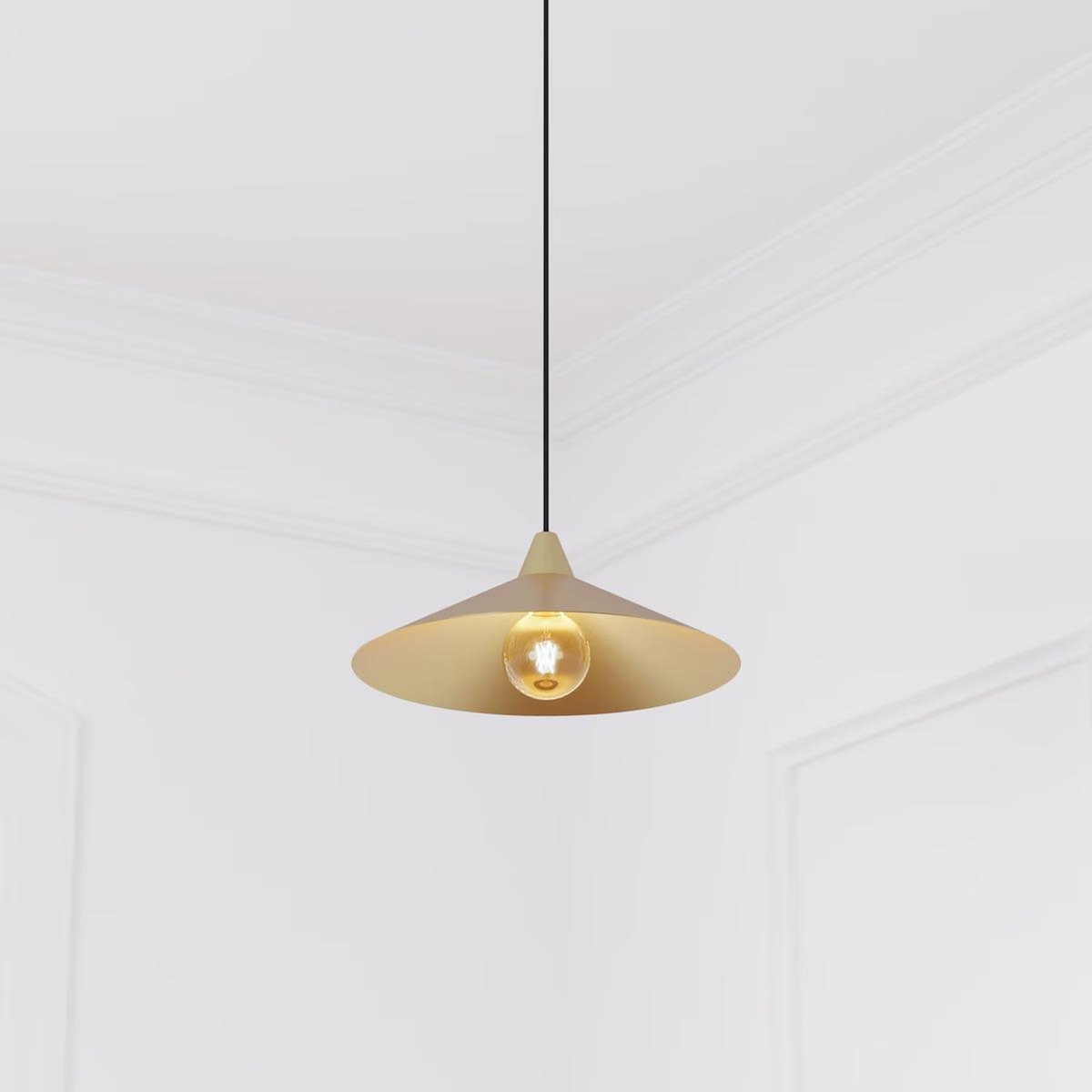 ATMOSPHERA Lampe Suspension en Métal  Rosie  38cm Or