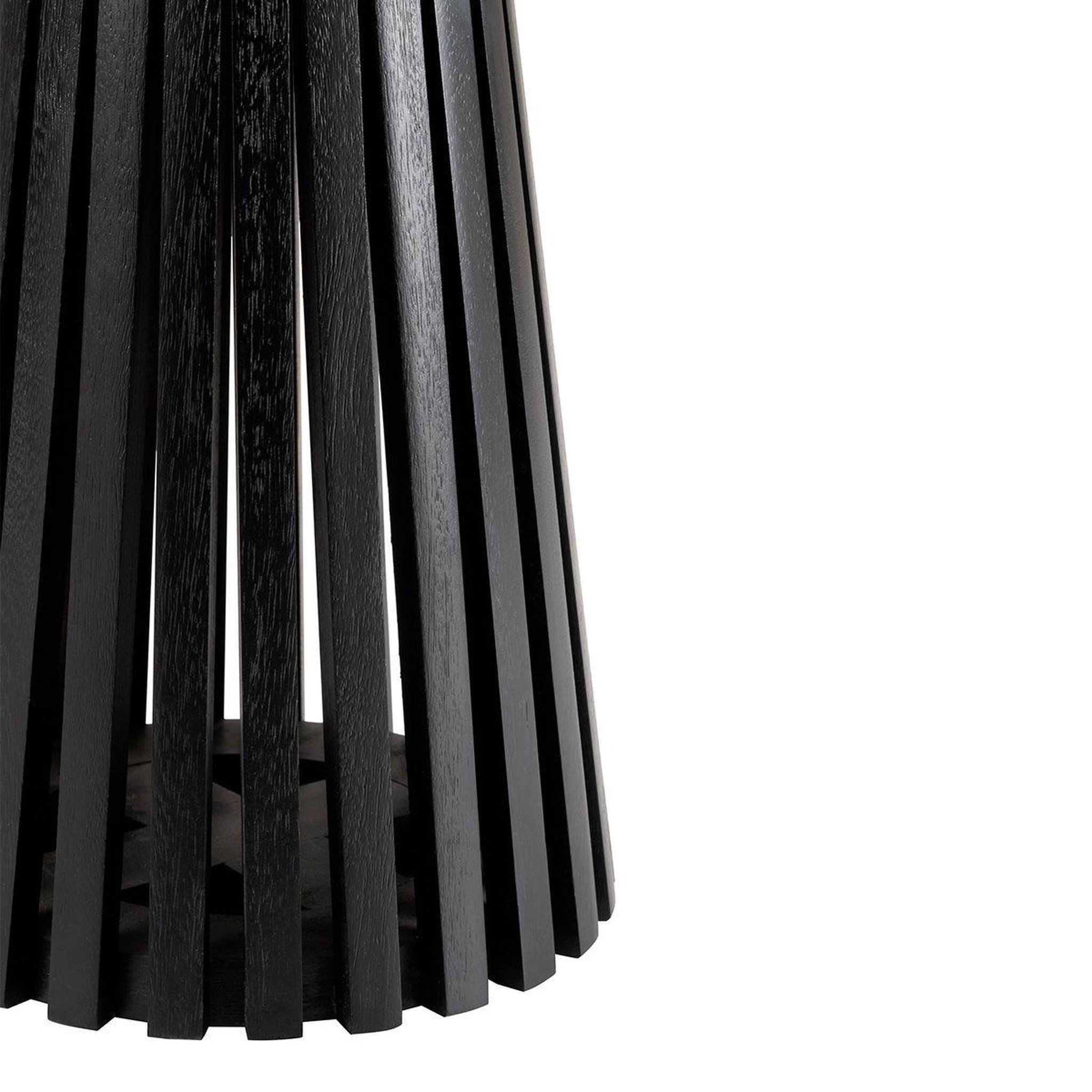 Voir la diapositive 3 : J-LINE Table d'appoint design en bois  vincent  40cm noir