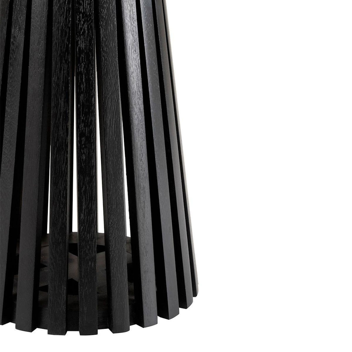 Paris Prix Table d'Appoint Design en Bois  Vincent  40cm Noir