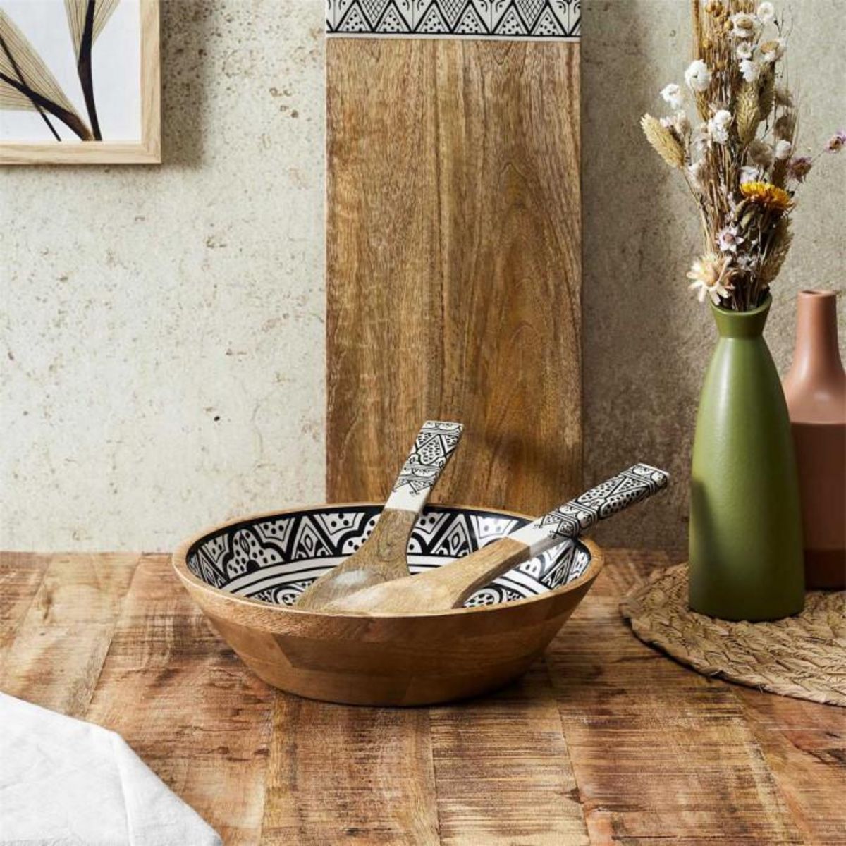 Paris Prix Saladier en Bois  Dune  28cm Noir