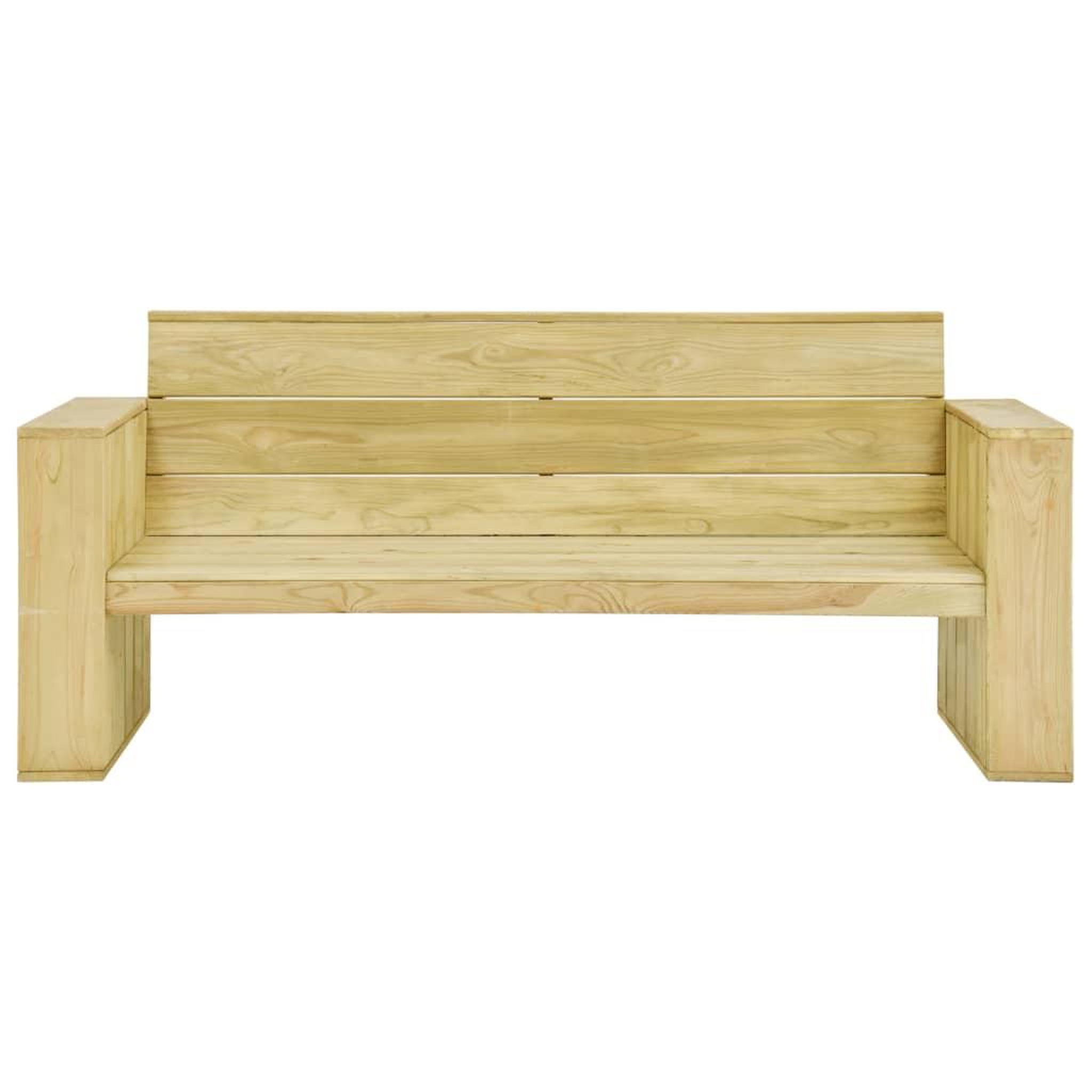 Voir la diapositive 4 : VIDAXL Salon de jardin 3 pcs Bois de pin impregne