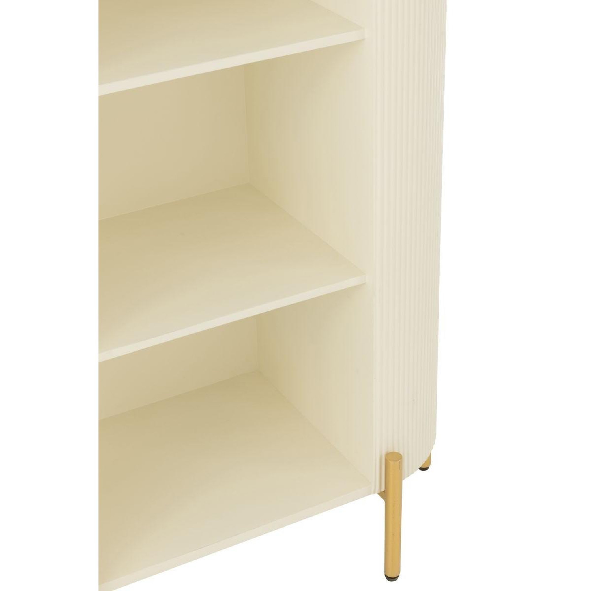Voir la diapositive 6 : J-LINE Étagère design 5 niveaux  blaine  190cm blanc