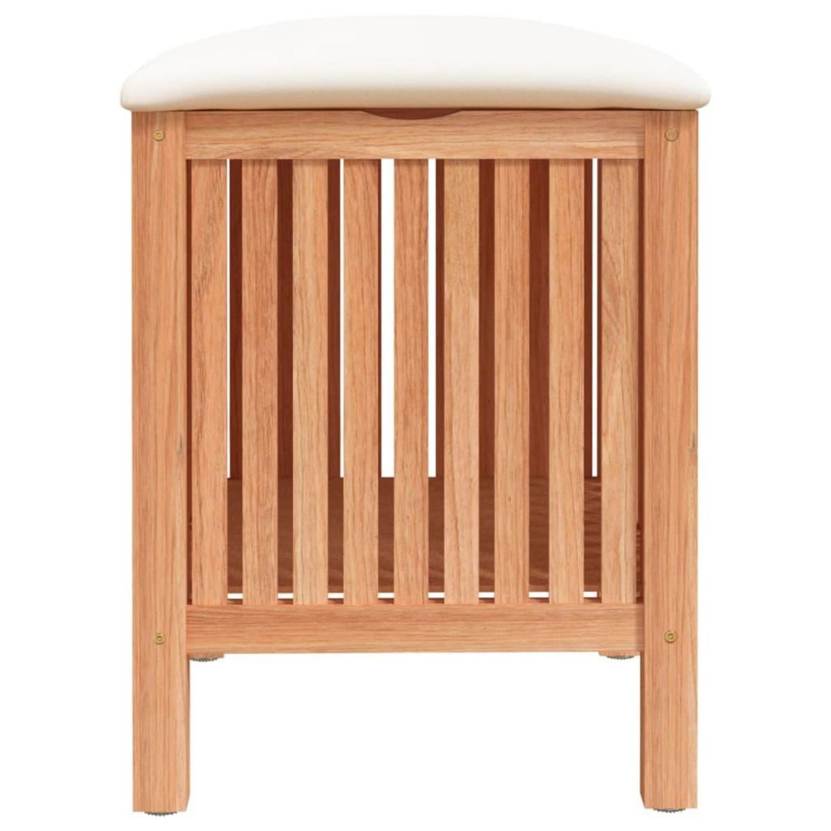 VIDAXL Tabouret de salle de bain 40,5x40x52 cm Bois massif de noyer