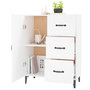 Voir la diapositive 4 : VIDAXL Buffet blanc 69,5x34x90 cm bois d'ingenierie