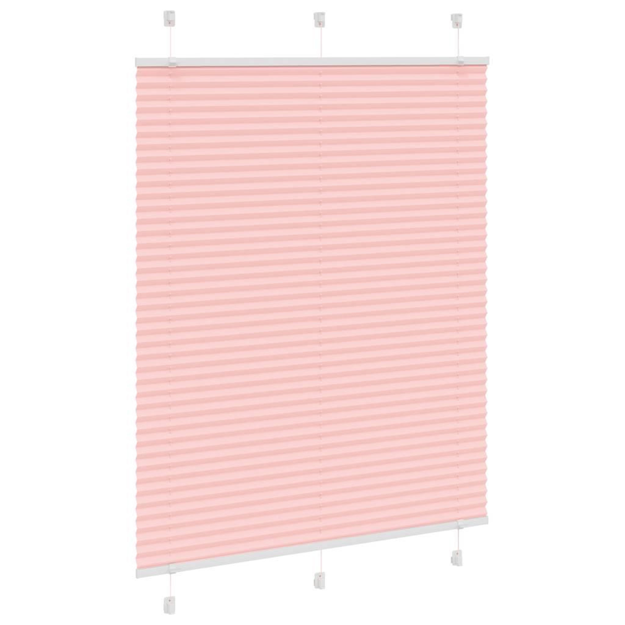 Voir la diapositive 3 : VIDAXL Store plisse rose 110x100 cm largeur du tissu 109,4cm polyester