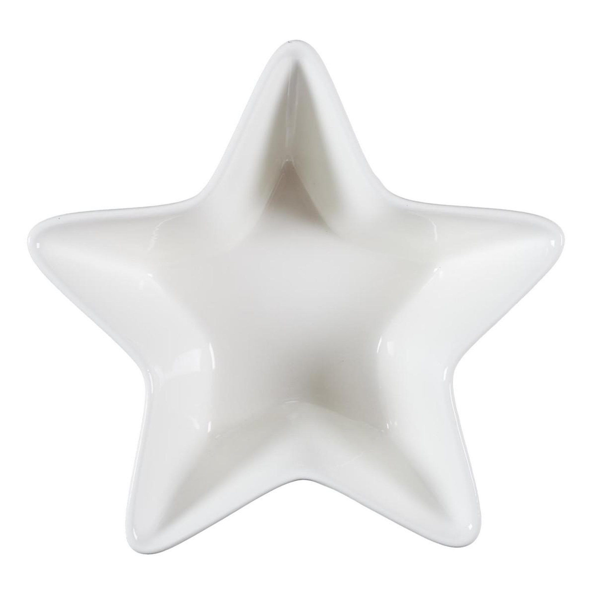 Voir la diapositive 2 : The Home Deco Factory Service apéritif 9 pièces  nuit étoilée  30cm blanc
