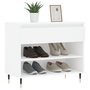 Voir la diapositive 3 : VIDAXL Armoire a chaussures Blanc 70x36x60 cm Bois d'ingenierie