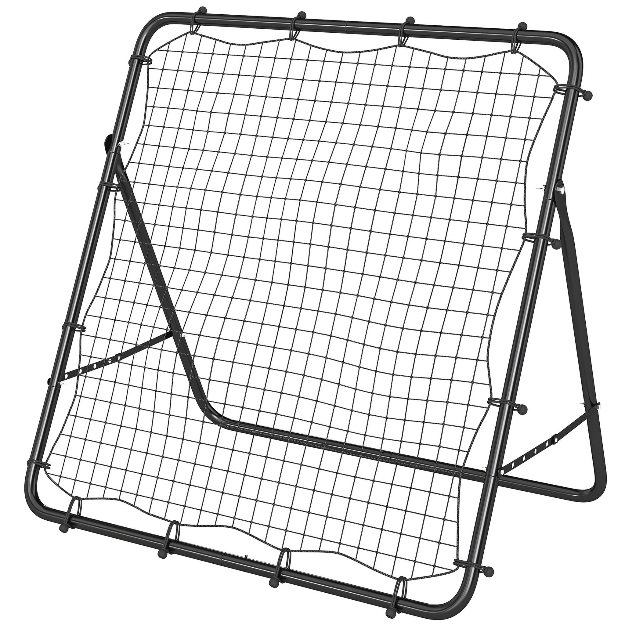Voir la diapositive 5 : HOMCOM Filet de rebond football pliable réglable 5 angles - acier - 120x73x112cm - noir