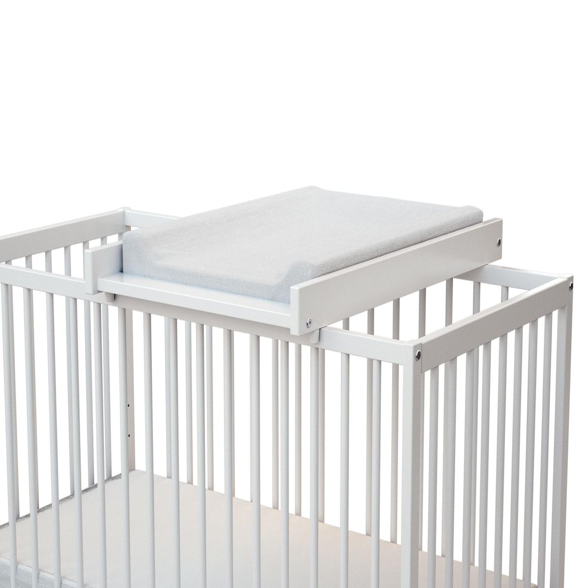 WEBABY Plan à langer amovible pour lit bébé MONA en bois
