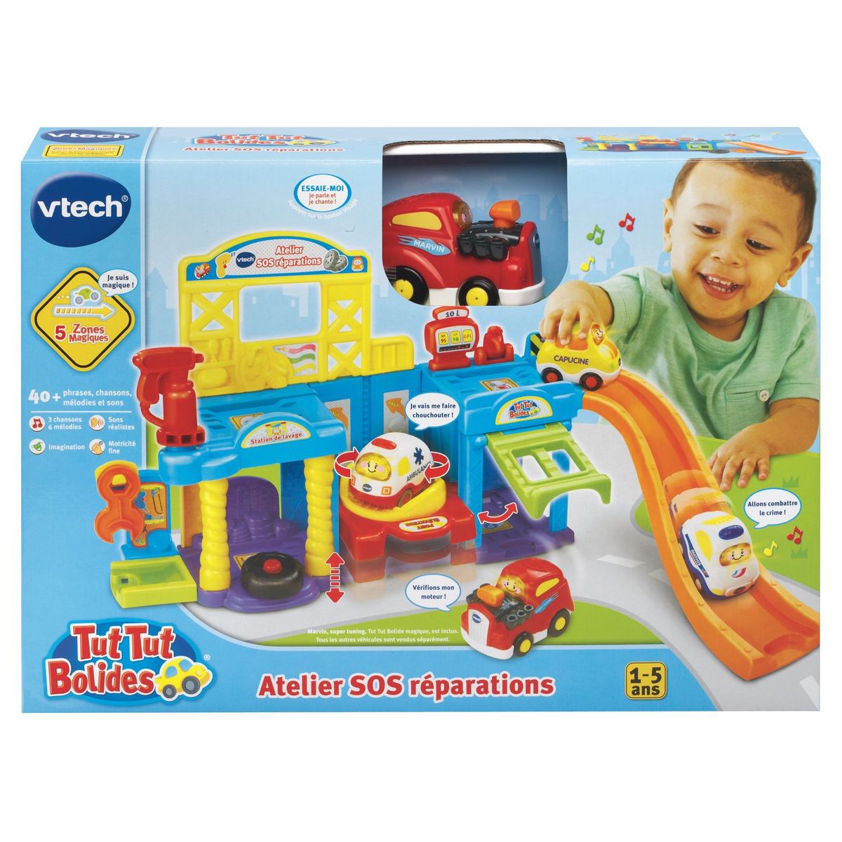 VTECH Atelier SOS Réparations + Marvin super tuning - Tut Tut Bolides 