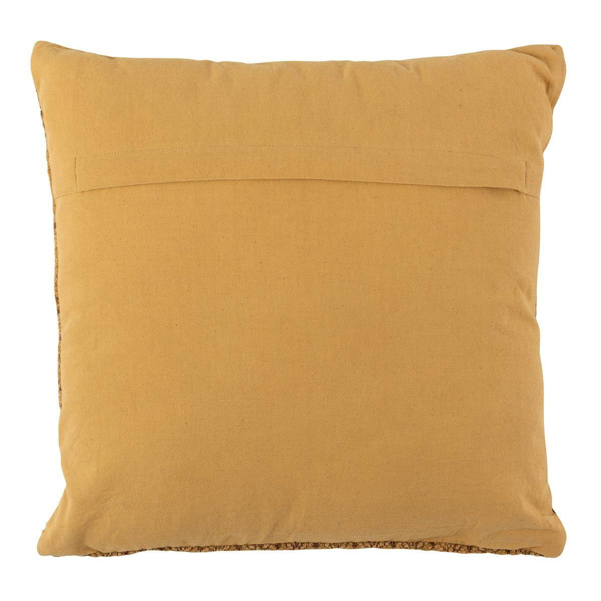 Voir la diapositive 2 : J-LINE Coussin Déco  Ethnique  45x45cm Ocre