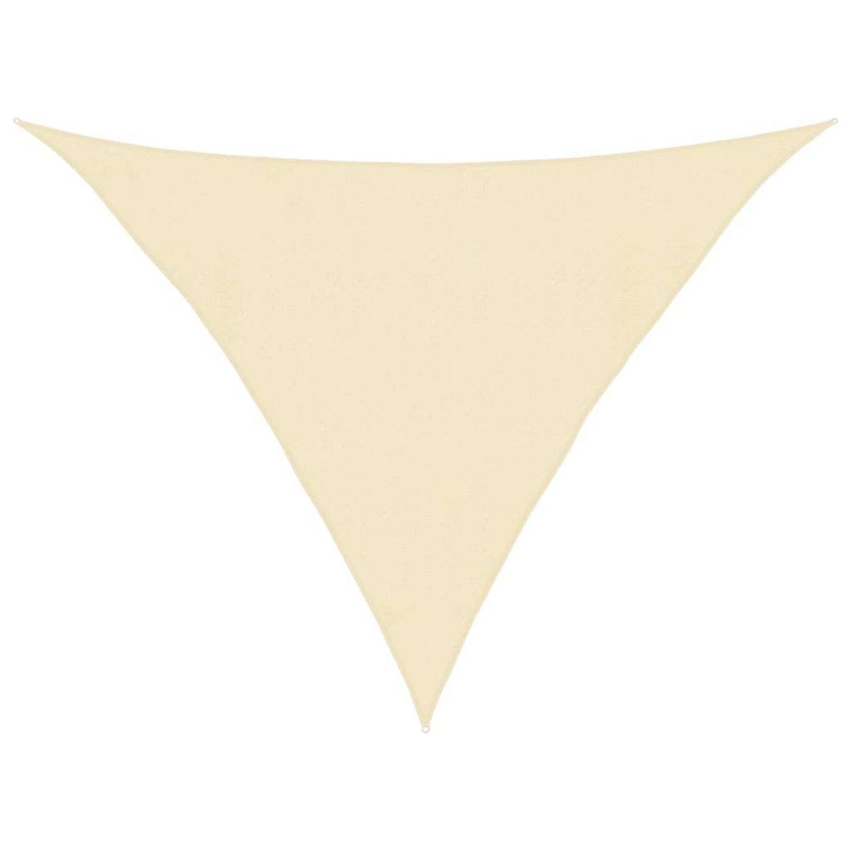 VIDAXL Voile d'ombrage 160 g/m^2 Creme 4x4x5,8 m PEHD