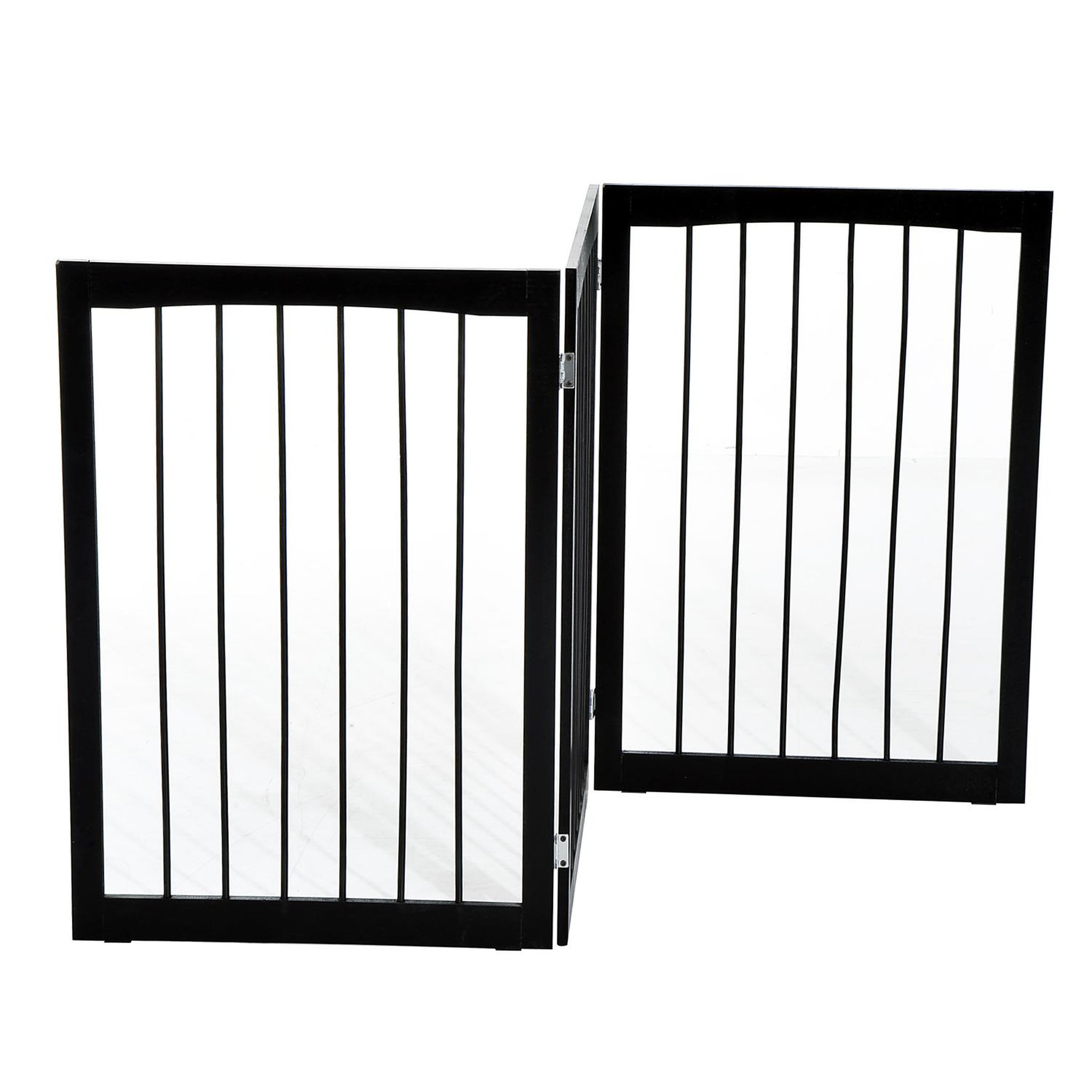 Voir la diapositive 6 : PAWHUT Barrière modulable pliable barrière de sécurité 160l x 76h cm mdf