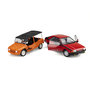 Voir la diapositive 2 : SOLIDO Pack Véhicules 1/18 Citroën Mehari Orange et Renault Fuego Turbo Rouge