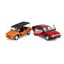 Voir la diapositive 2 : SOLIDO Pack Véhicules 1/18 Citroën Mehari Orange et Renault Fuego Turbo Rouge