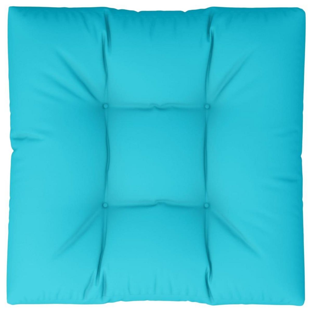 VIDAXL Coussin de palette turquoise 80x80x12 cm tissu