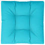 Voir la diapositive 2 : VIDAXL Coussin de palette turquoise 80x80x12 cm tissu