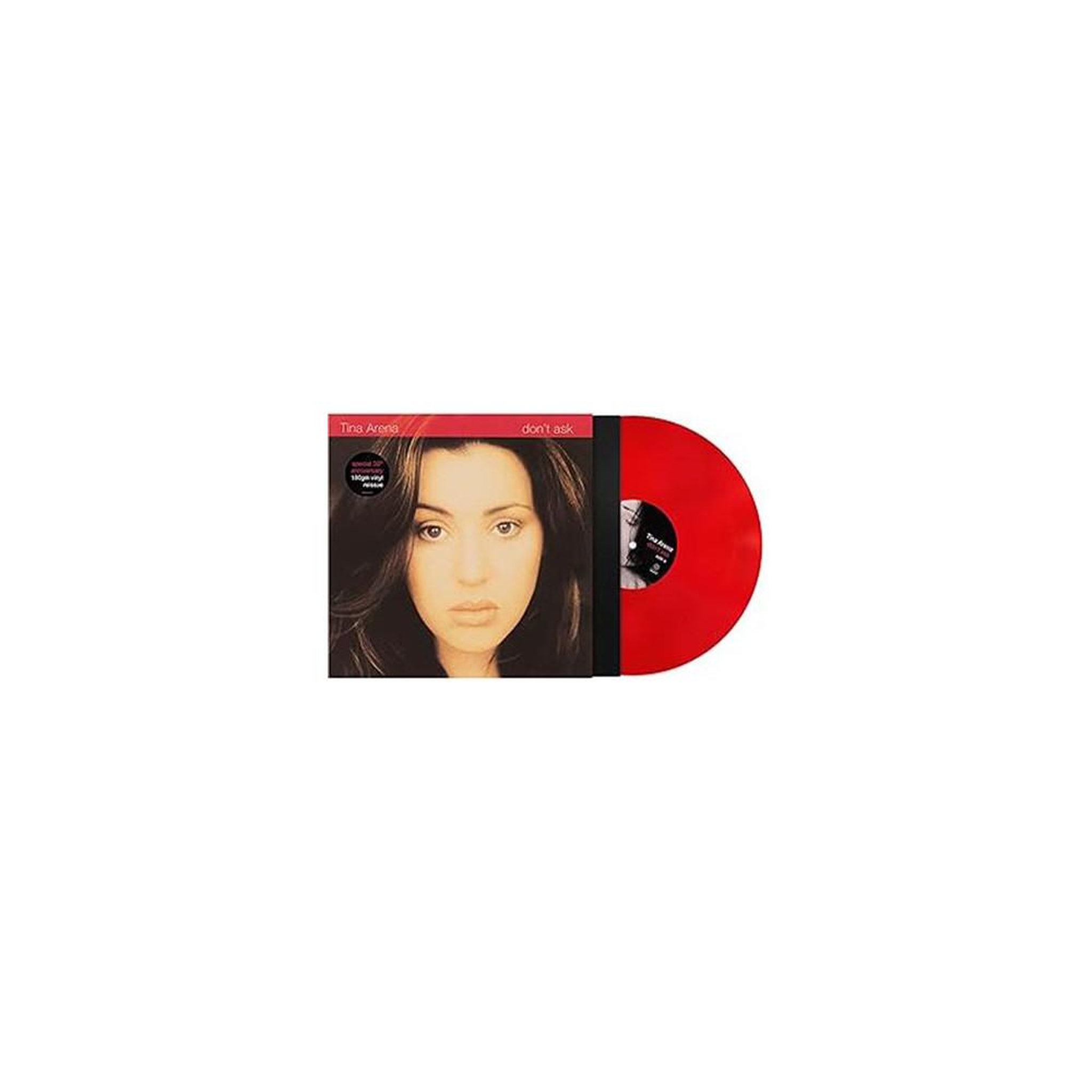 Vinyle 33t tina arena – don't ask édition 30e anniversaire, rouge translucide (1 disque)