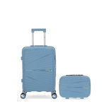 OBAGO OBAGO - LOT DE 2 - Valises cabine et grand vanity VELA. Coloris disponibles : Marron, Vert, Bleu, Gris, Rose