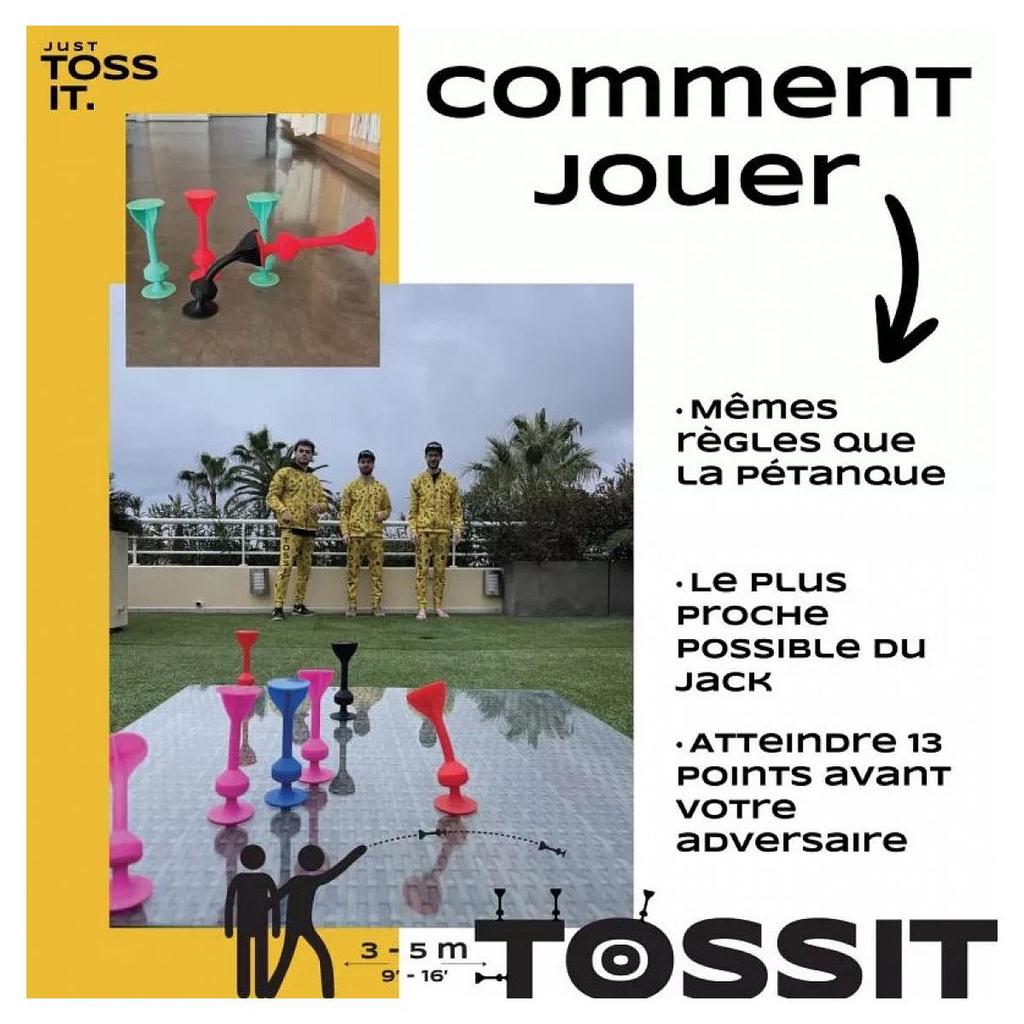 Voir la diapositive 4 : Gigamic Tossit Rouge et cyan jeu d 'adresse