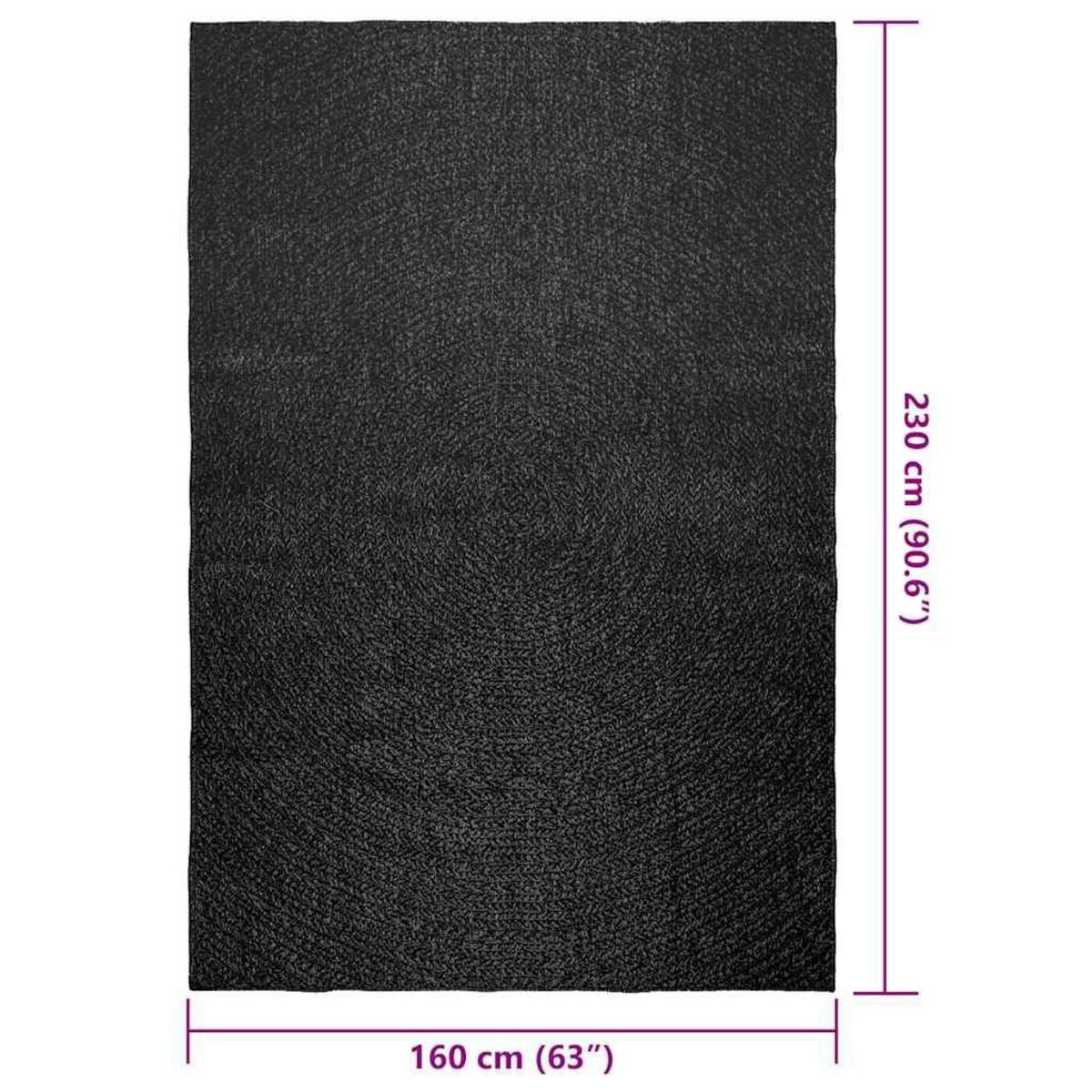 VIDAXL Tapis ZIZUR 160x230 cm aspect de jute interieur exterieur