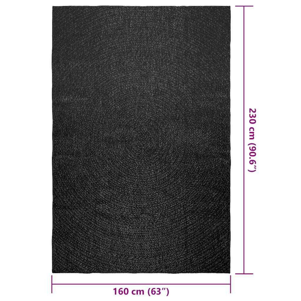 VIDAXL Tapis ZIZUR 160x230 cm aspect de jute interieur exterieur