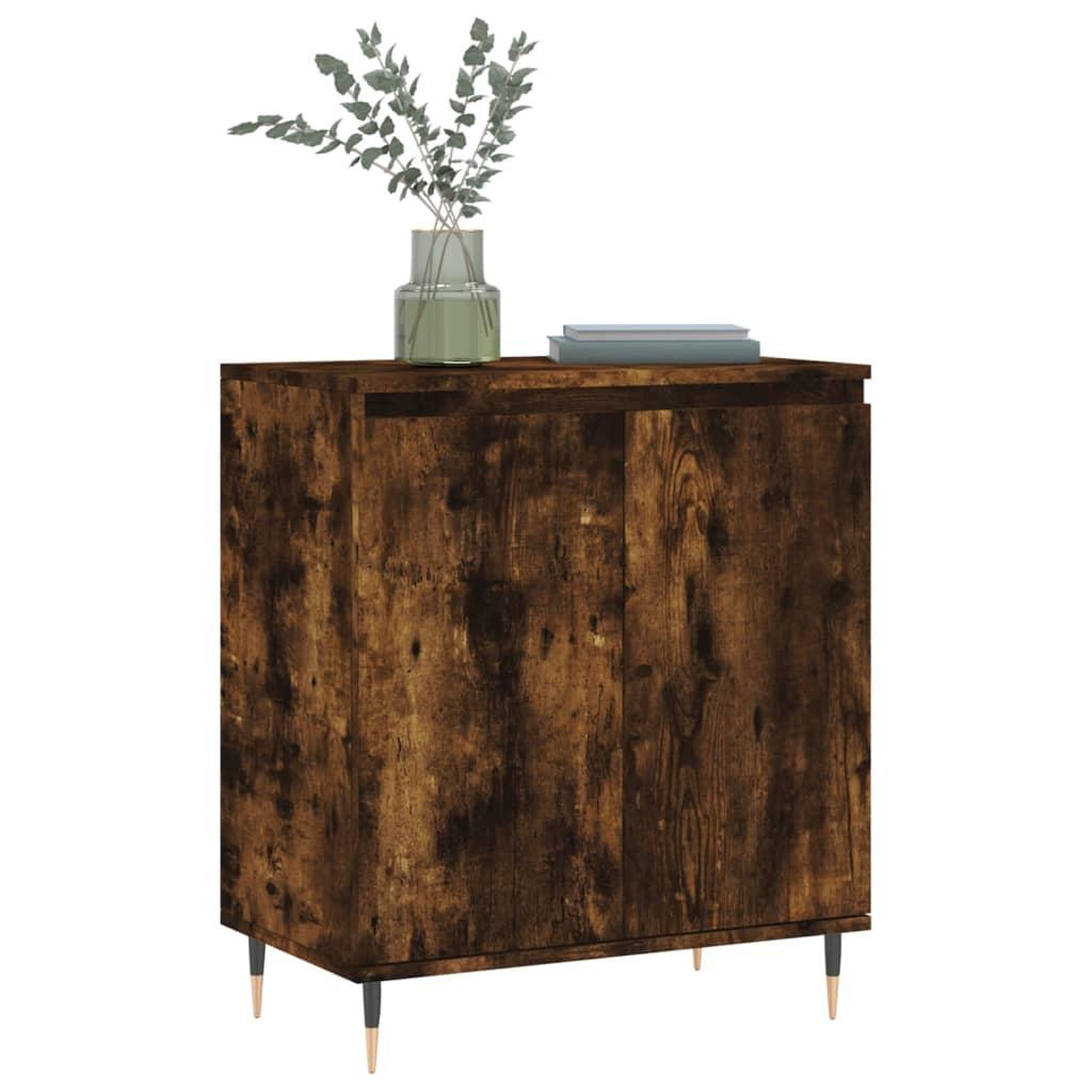 Voir la diapositive 3 : VIDAXL Buffet Chene fume 60x35x70 cm Bois d'ingenierie