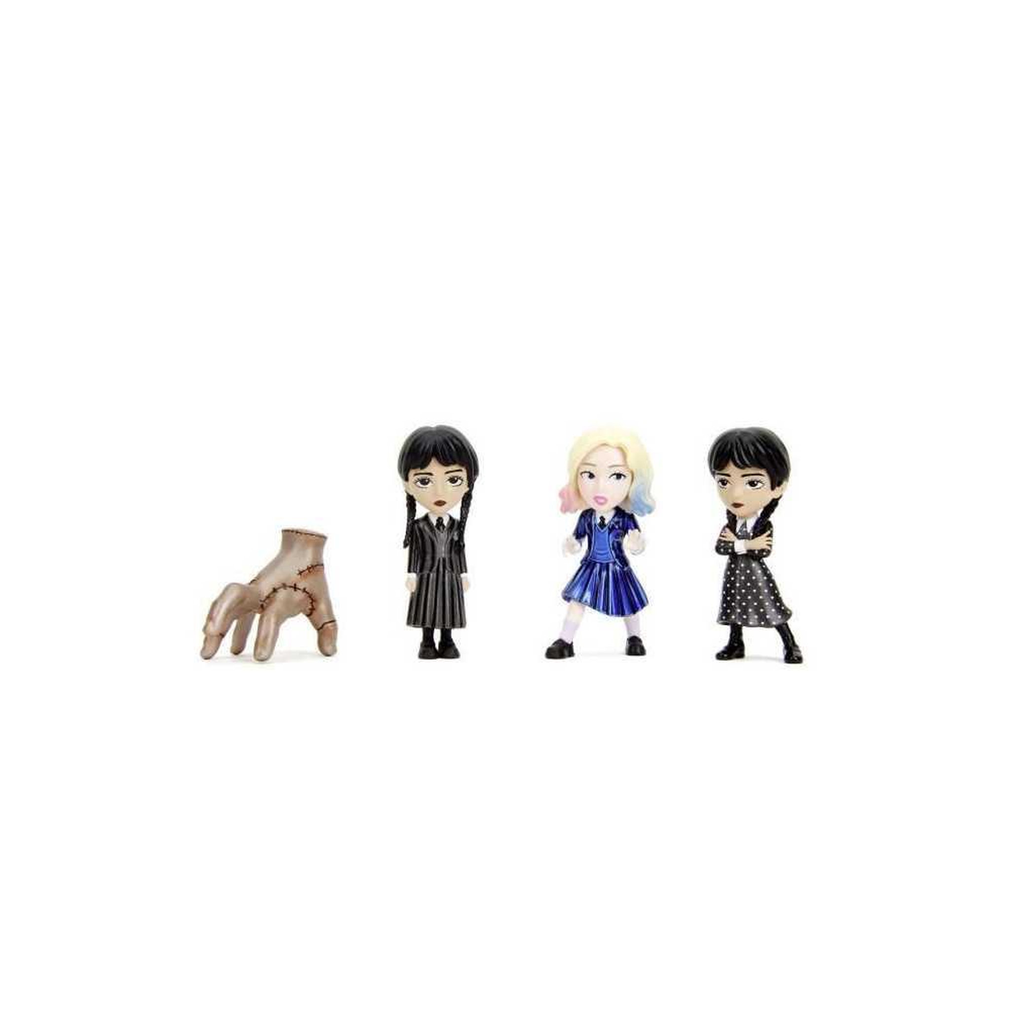 Voir la diapositive 3 : SMOBY Jada -4 Figurines en métal - Série Netflix Mecredi - 6,5cm - A partir de 8 ans