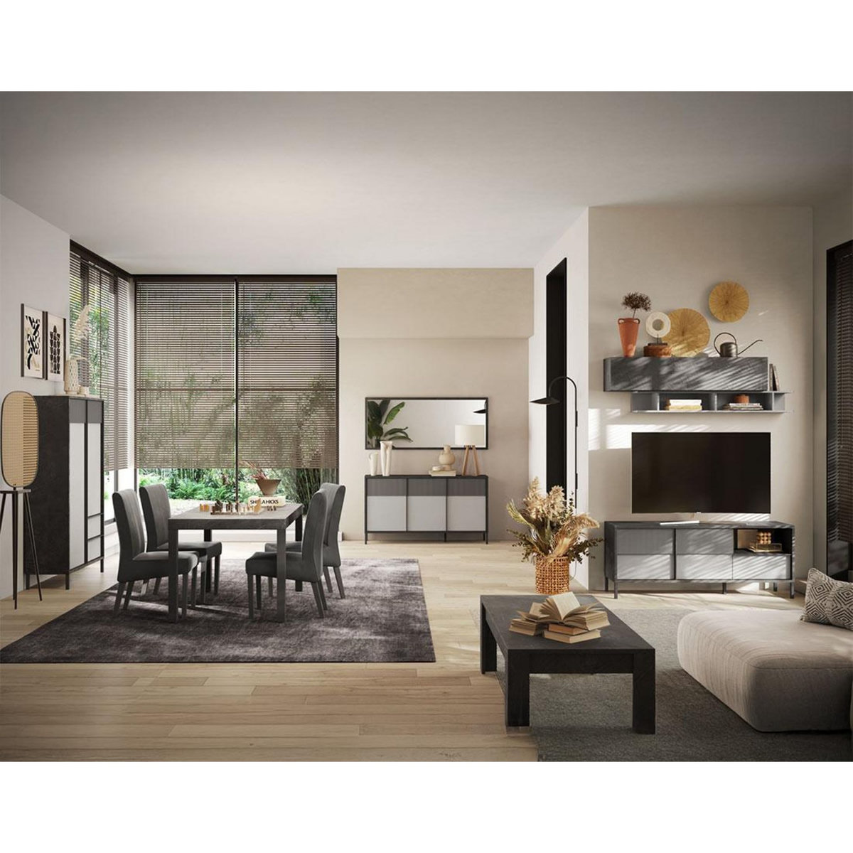 BEST MOBILIER Jules - table à manger - 6 personnes