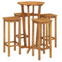 Voir la diapositive 3 : VIDAXL Ensemble de bar de jardin 5 pcs bois d'acacia solide
