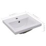 Voir la diapositive 6 : VIDAXL Lavabo encastre 42 x 39 x 18 cm Ceramique Blanc