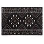Voir la diapositive 1 : Paris Prix Tapis Déco à Motifs  Saharienne  60x110cm Noir